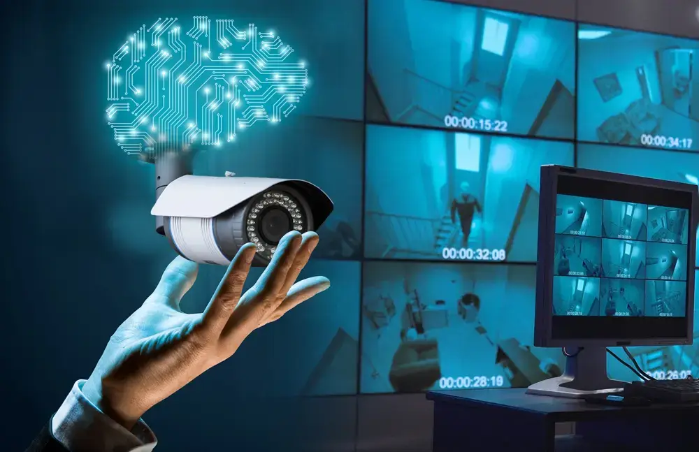 AI surveillance security cameras professional CCTV