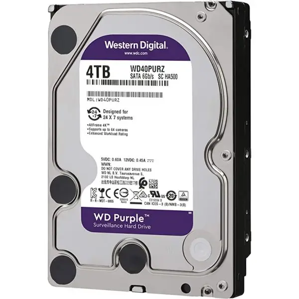 WD Purple surveillance hard drive for NVR